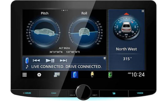 Kenwood DMX1038S Kenwood 10.1" SiriusXM/Maestro-Ready HD Digital Media Receiver with Wireless Apple CarPlay & Android Auto
