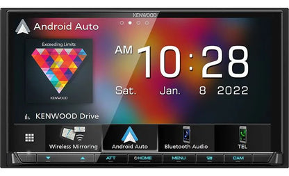 Kenwood DMX9708S 6.8" SiriusXM/Maestro-Ready Digital Media Receiver with Wireless Apple CarPlay & Android Auto